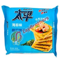 KFT SEAWEED SODA CRACKER  太平海苔梳打饼干  400G   52932